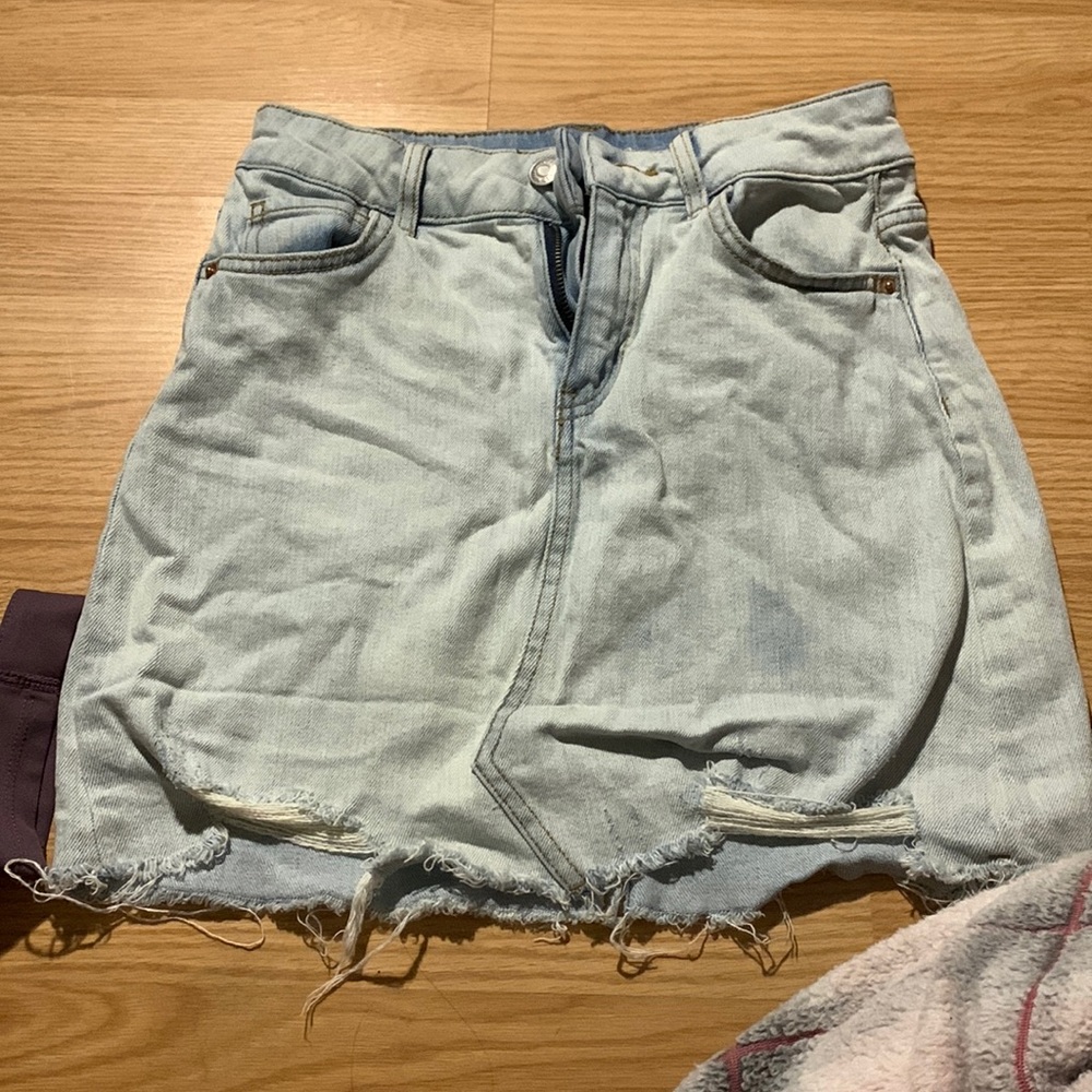 jean skirt